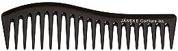 Wavy Comb for Gel Application, 18 cm, black - Janeke Professional Wavy Comb For Gel Application — photo N1