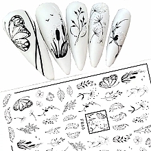 Fragrances, Perfumes, Cosmetics Nail Stickers, self-adhesive F-866 - Deni Carte 88251