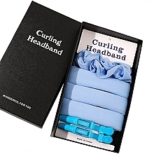 Fragrances, Perfumes, Cosmetics Curling Headband, light blue, 5 products - Ecarla Curling Headband