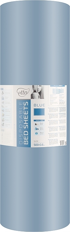 Disposable Sheets, 0.8m x 500m, roll, blue - Etto — photo N1