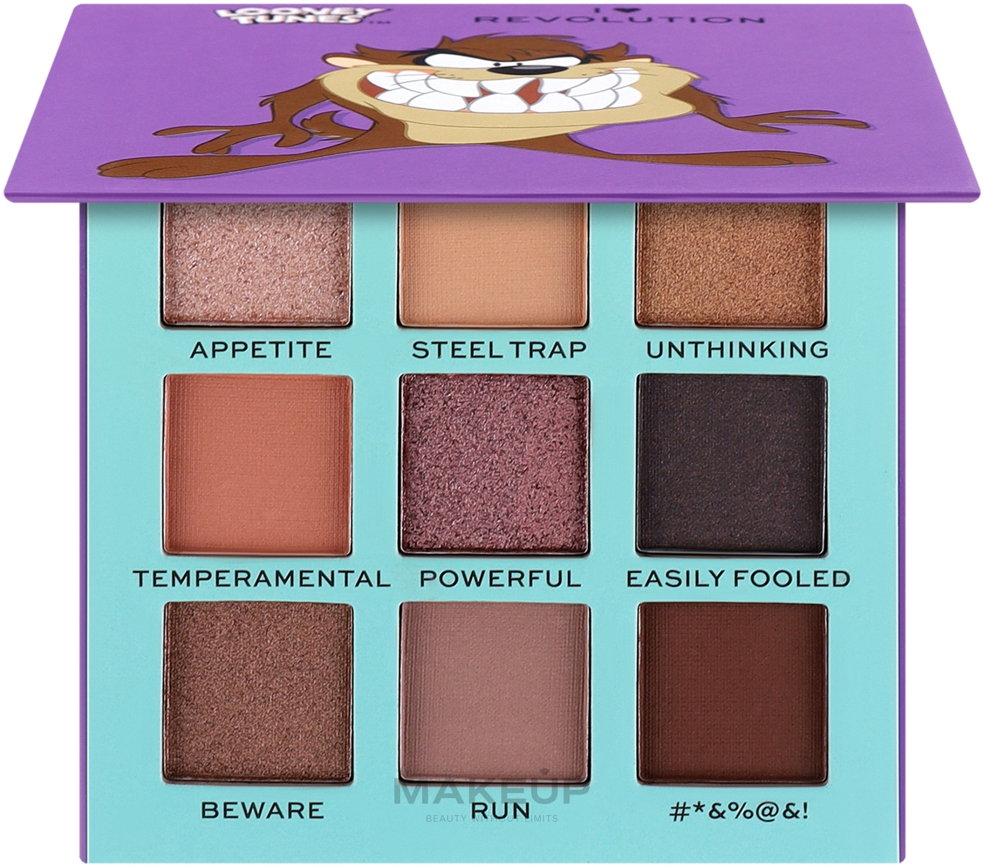 Eyeshadow Palette - I Heart Revolution Looney Tunes Tasmanian Devil Shadow Palette — photo 9 g