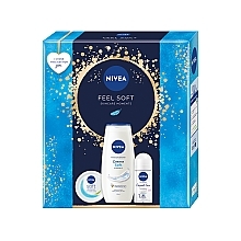 Fragrances, Perfumes, Cosmetics セット - NIVEA Feel Soft (sh/gel/250ml + cr/100ml + deo/50ml)