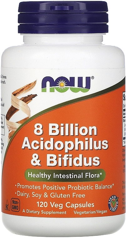 Digestive Probiotics - Now Foods 8 Billion Acidophilus & Bifidus — photo N3