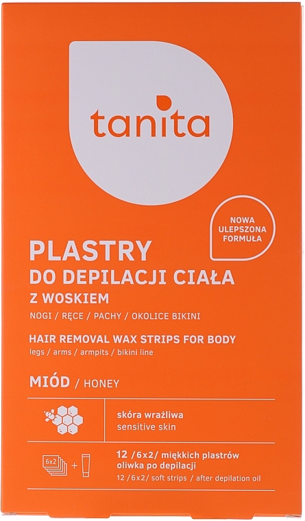 Honey Depilatory Body Wax - Tanita Hair Removal Wax Strips For Body — photo N1