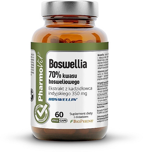 Dietary Supplement 'Boswellia 70%' - Pharmovit Clean Label Boswellia 70% — photo N1