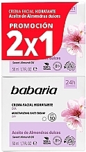 Fragrances, Perfumes, Cosmetics Set - Babaria Almond Oil Moisturising Facial Cream Spf 10 Set (cr/2x50ml)