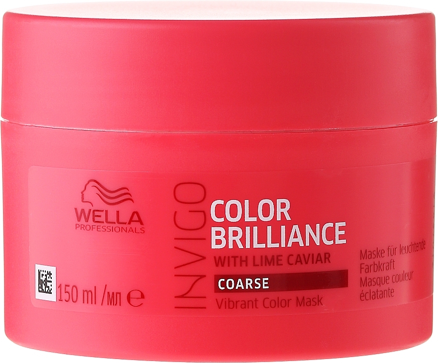 Brightening Colored Coarse Hair Mask - Wella Professionals Invigo Color Brilliance Vibrant Color Mask Coarse — photo N3