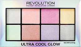 Face Highlighter Palette - Makeup Revolution Ultra Cool Glow — photo N3