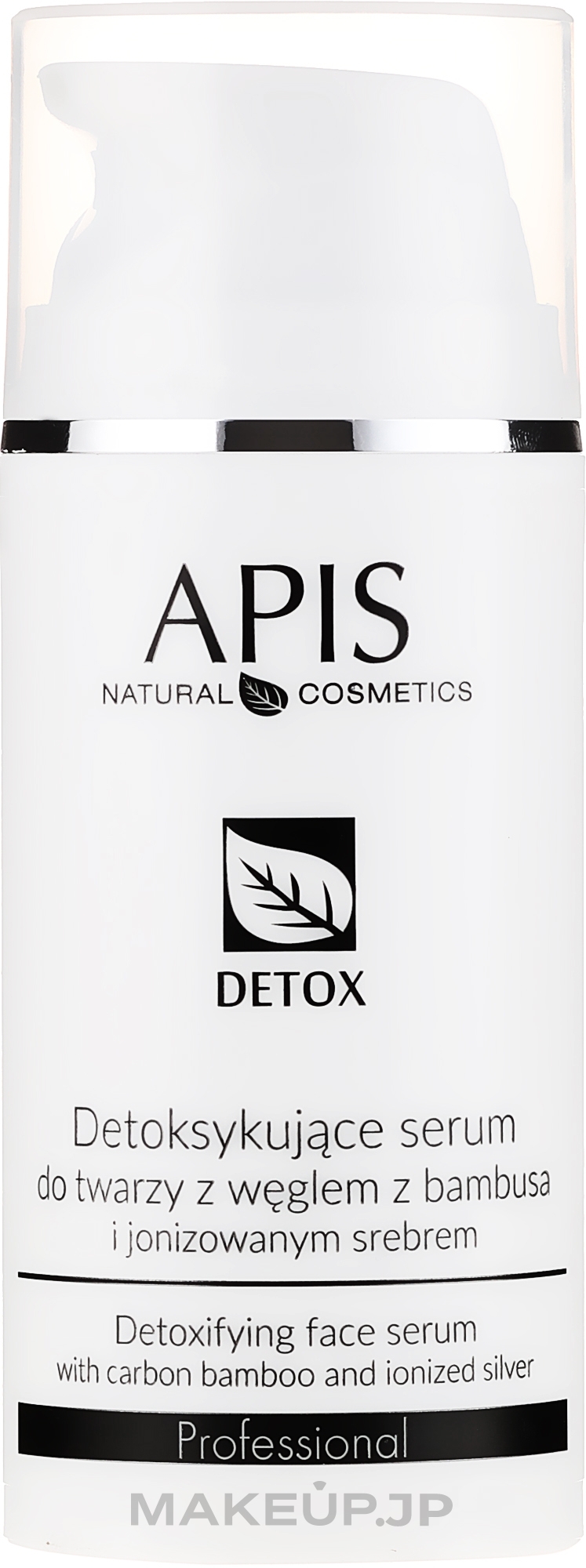 Facial Detox-Serum for Oily and Combination Skin - APIS Professional Detox Detoxifying Face Serum With Carbon Bamboo And Ionized Silver — photo 100 ml