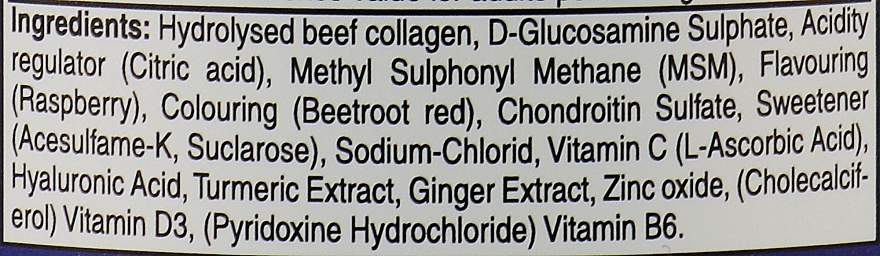 Collagen with D-Glucosamine, MSM & Chondroitin, raspberry - PureGold Collagen Marha+ Joint Complex — photo N2