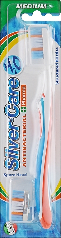 H2O Toothbrush, medium, orange - Silver Care — photo N1