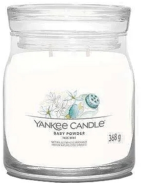 Scented Candle in Jar 'Baby Powder', 2 wicks - Yankee Candle Baby Powder — photo N1