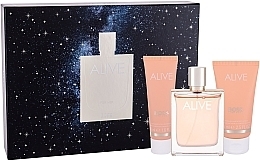 Fragrances, Perfumes, Cosmetics BOSS Alive - Set (edp/80ml + b/lot/75ml + sh/gel/50ml)