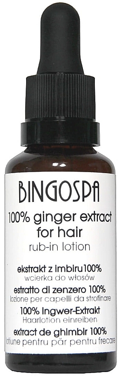 Hair Lotion with 100% Ginger Extract - BingoSpa 100% Ginger Extract For Hair — photo N1