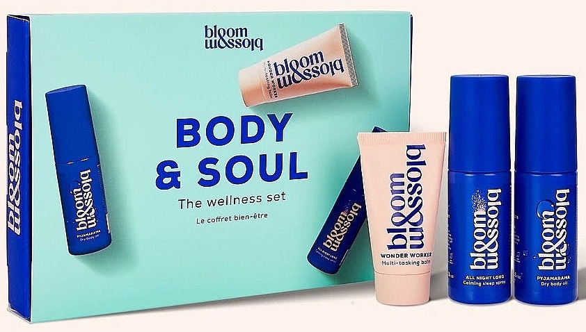 Set - Bloom & Blossom Body & Soul The Wellness Set (spray/40ml + b/balm/25ml + b/oil/40ml) — photo N1