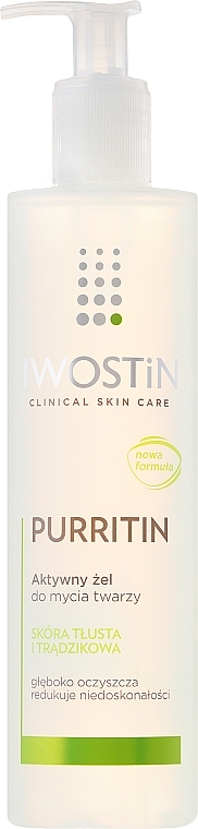 Facial Washing Gel - Iwostin Purritin Clinical Skin Care Active Gel — photo N1