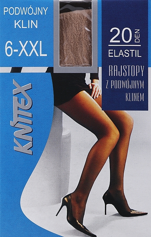 Women Tights "Elastil" 20 Den, visone - Knittex — photo N1
