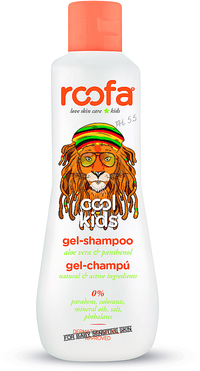 Aloe Vera & Panthenol Gel-Shampoo - Roofa Cool Kids Gel Shampoo — photo N1