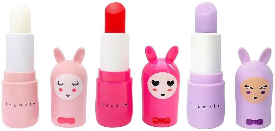 Inuwet Bunny Lip Balm Trio Fruity - Inuwet Bunny Lip Balm Trio Fruity (3x3.5g) — photo N2