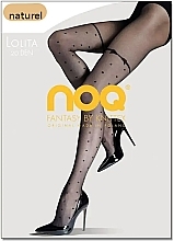 Polka Dot Tights 'Lolita', 20 Den, naturel - Knittex — photo N1