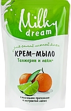 Fragrances, Perfumes, Cosmetics Liquid Soap "Tangerine & Lime" (doypack) - Milky Dream