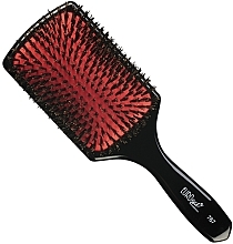 Hair Brush, 00767, black - Eurostil Paddle Cushion Large Boar — photo N1
