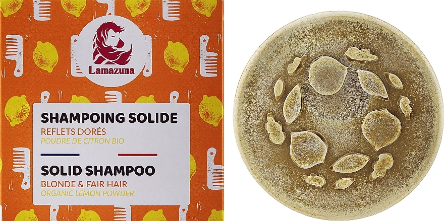 Solid Shampoo for Blonde Hair - Lamazuna Solid Shampoo — photo N1