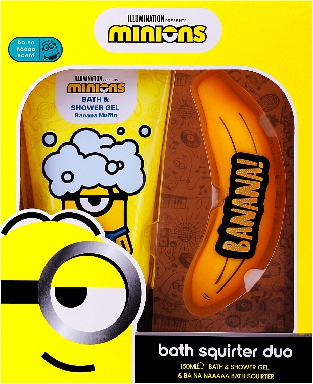 Set - EP Line Minions Bath Set (sh/gel/150ml + squirter) — photo N1