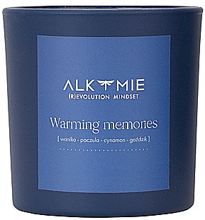 Natural Soy Candle 'Warming Memories' - Alkmie — photo N1