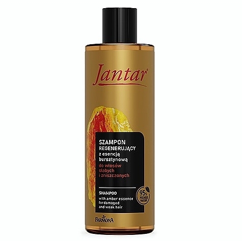 Shampoo for Weak & Damaged Hair - Farmona Jantar Regenerating Shampoo with Amber Essence — photo N1