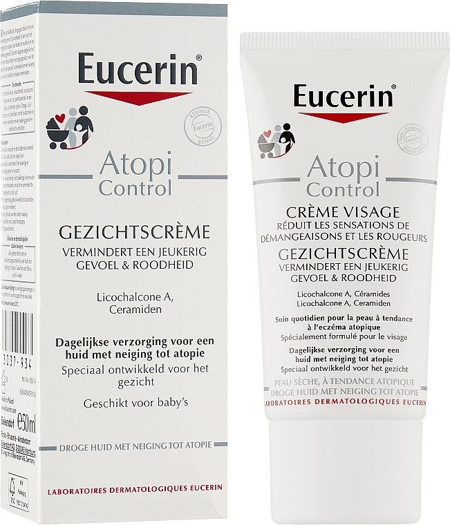 Nourishing Face Cream for Atopic Skin - Eucerin AtopiControl Face Care Cream — photo N3