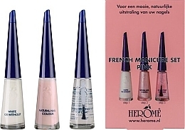 Fragrances, Perfumes, Cosmetics Set - Herome French Manicure Set Glamour (n/polish/3x10ml)