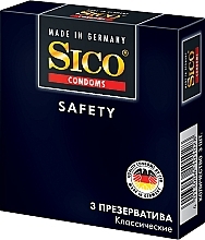 Fragrances, Perfumes, Cosmetics Safety Condoms, classic, 3 pcs - Sico