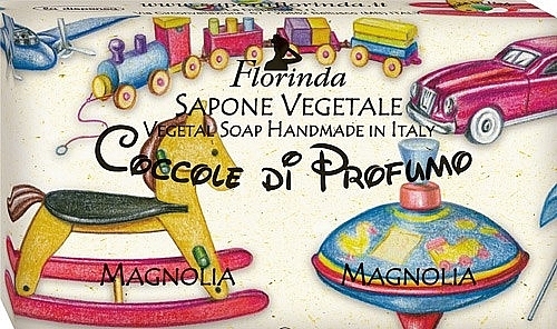 Kids Natural Soap "Mangolia" - Florinda Sapone Vegetale Magnolia Vegetal Soap Handmade — photo N1