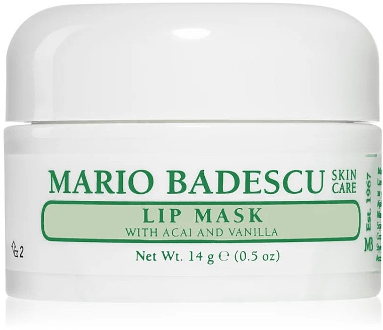 Night Lip Mask - Mario Badescu Lip Mask with Acai and Vanilla — photo N1