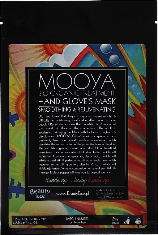 Hand Glove Mask - Beauty Face Mooya Bio Organic Treatment Mask — photo N4