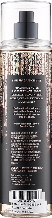 Bath and Body Works Into the Night - Perfumed Sparkle Body Mist — photo N2