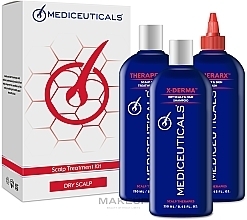 Fragrances, Perfumes, Cosmetics Set - Mediceuticals Scalp Treatment Dry Scalp (shm/250ml + cond/250ml + wash/250ml)