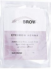 Fragrances, Perfumes, Cosmetics Eyebrow Henna, dark brown - WowBrow (sachet)