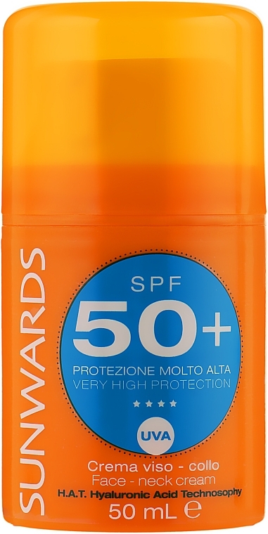 Face & Neck Sun Cream - Synchroline Sunwards Face cream SPF 50+ — photo N1