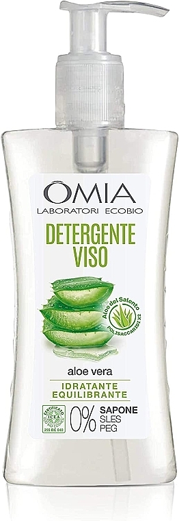 Aloe Vera Face Cleansing Gel - Omia Labaratori Ecobio Aloe Vera Facial Cleanser — photo N1