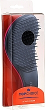 Hair Brush "Detangler", 63831, gray-pink - Top Choice — photo N1