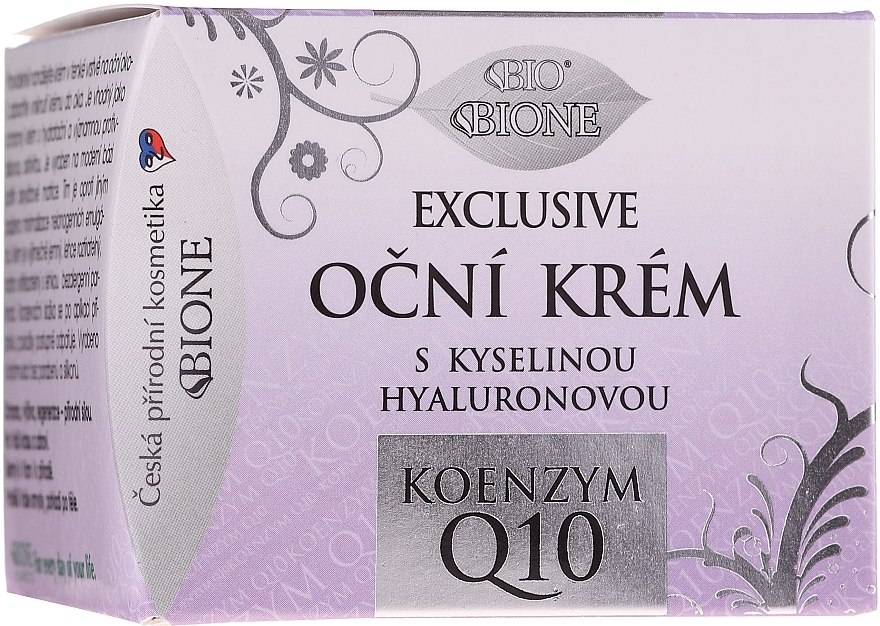Eye Cream - Bione Cosmetics Exclusive Organic Eye Cream With Q10 — photo N2