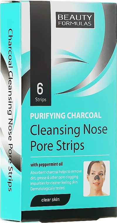 Deep Cleansing Nose Pore Strips - Beauty Formulas Purifying Charcoal Deep Cleansing Nose Pore — photo N1