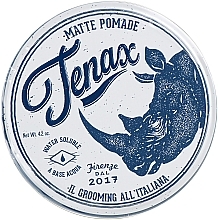 Matte Water-Based Modelling Pomade - Tenax Hair Matte Pomade Strong Hold — photo N1