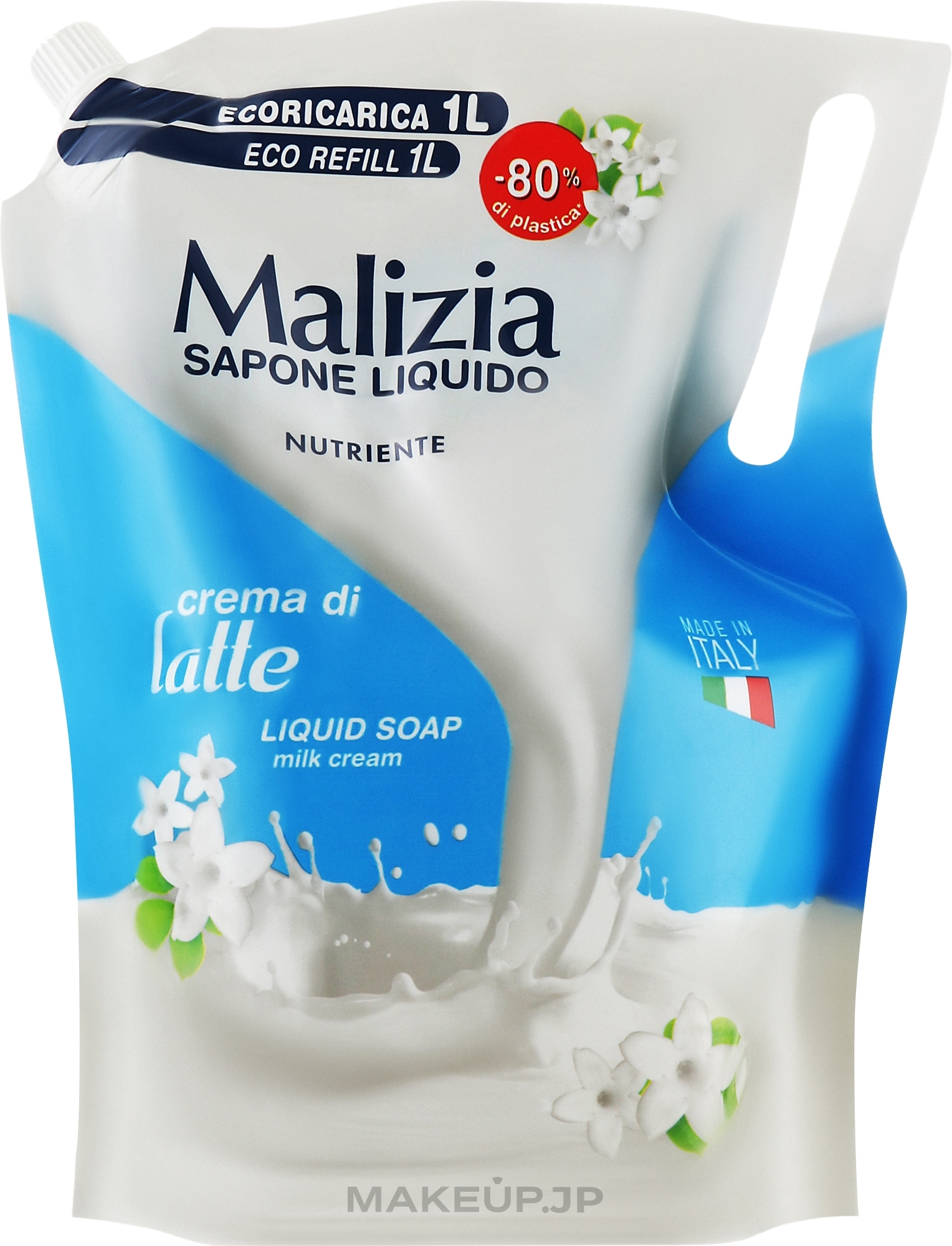 Liquid Soap 'Milk Cream' - Malizia Liquid Soap Crema Di Latte (doypack) — photo 1000 ml