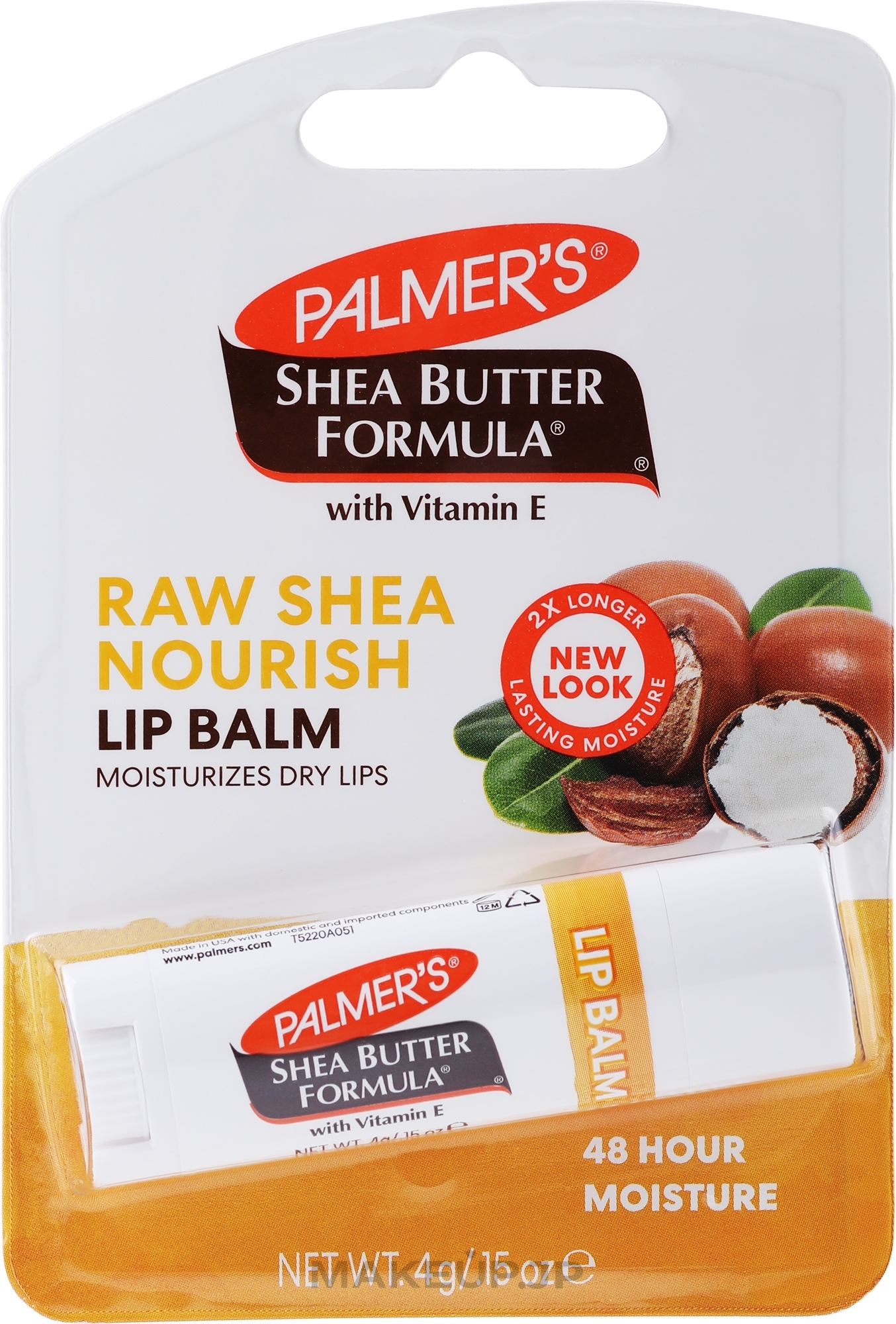 Lip Balm with Shea Butter - Palmer's Shea Formula Raw Shea Lip Balm — photo 4 g