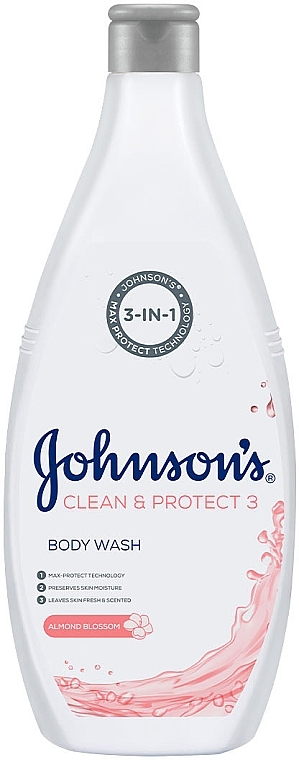 Shower Gel - Johnson’s® Clean & Protect 3in1 Almond Blossoms Body Wash — photo N1