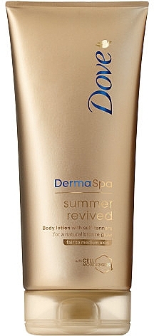 Bronzing Body Lotion - Dove Derma Spa Summer Revived Fair To Medium Body Lotion — photo N1