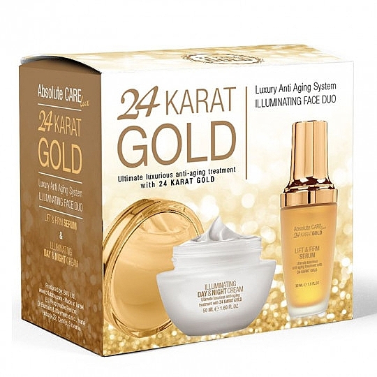 Set - Absolute Care 24 Karat Gold Luxury Anti- Aging System (ser/30 ml + cr/50 ml) — photo N1